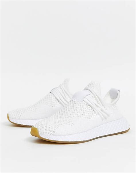 adidas Originals – Deerupt – Komplett weiße Sneaker 